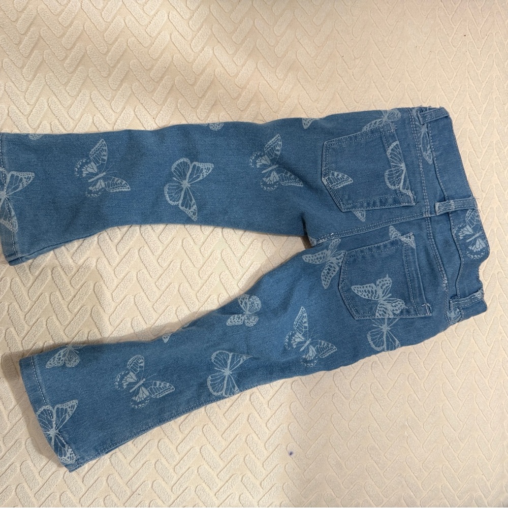 dELiA*s Kids Blue Jeans with Butterfly Print